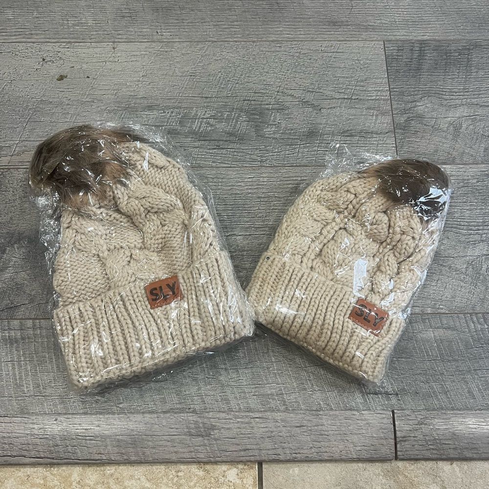 Mini beanie - tan